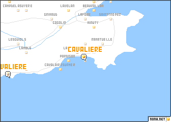 map of Cavalière