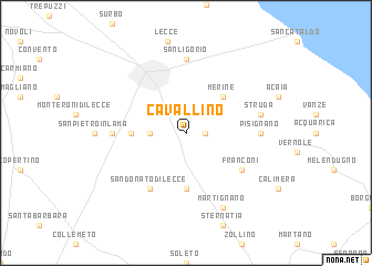 map of Cavallino