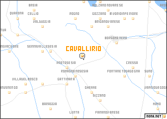map of Cavallirio