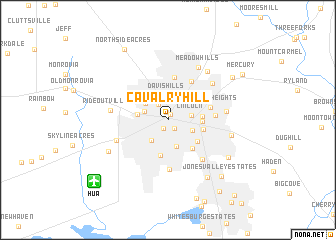 map of Cavalry Hill