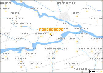 map of Cava Manara