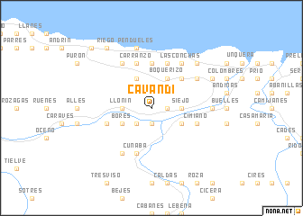 map of Cavandi