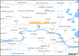 map of Cavanella Po