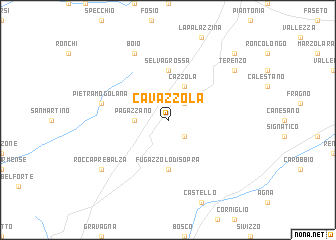 map of Cavazzola