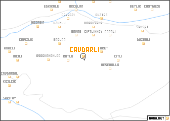 map of Çavdarlı