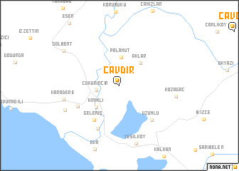 map of Çavdır