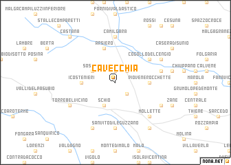 map of Ca Vecchia