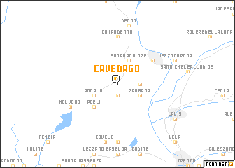 map of Cavedago