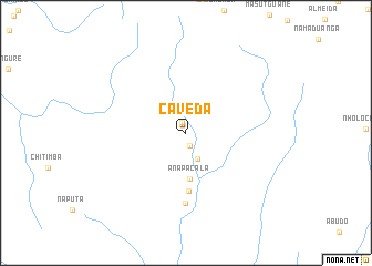 map of Cáveda