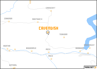 map of Cavendish