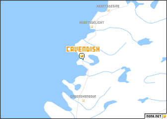 map of Cavendish