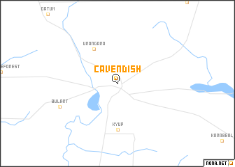 map of Cavendish