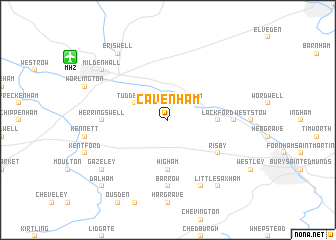 map of Cavenham