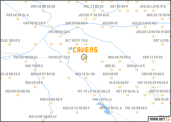 map of Cavens