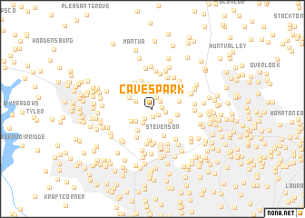 map of Caves Park