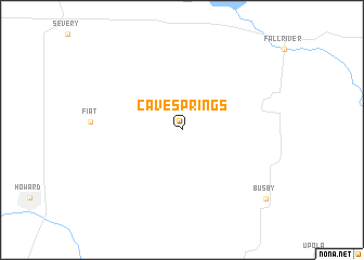 map of Cave Springs