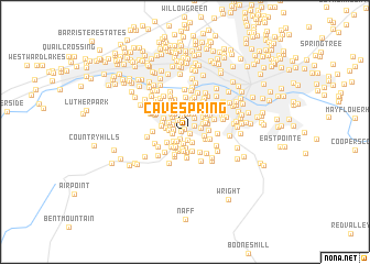 map of Cave Spring