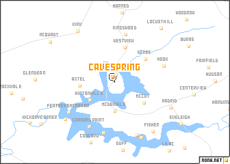 map of Cave Spring