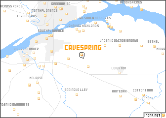 map of Cave Spring