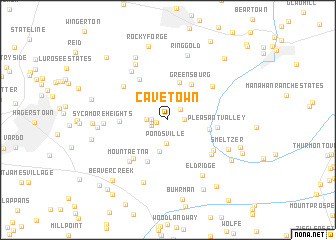 map of Cavetown