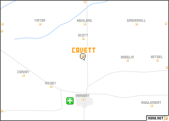 map of Cavett