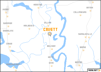 map of Cavett