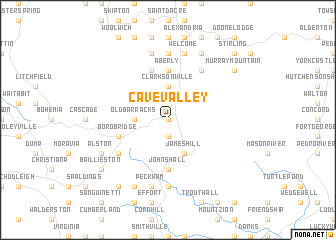 map of Cave Valley