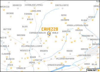 map of Cavezzo