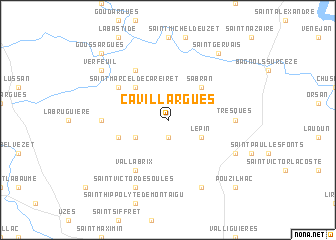 map of Cavillargues