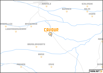 map of Cavour