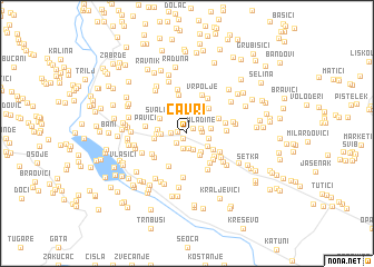 map of Ćavri