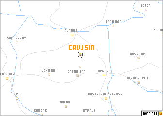 map of Çavuşin