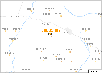 map of Çavuşköy