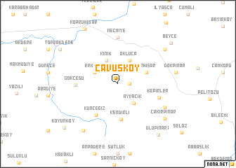 map of Çavuşköy