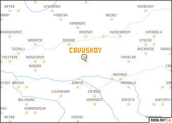 map of Çavuşköy