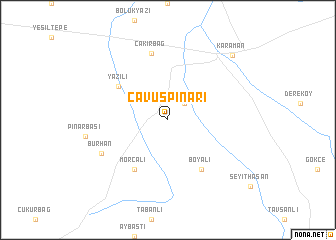 map of Çavuşpınarı