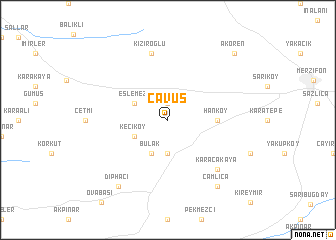 map of Çavuş