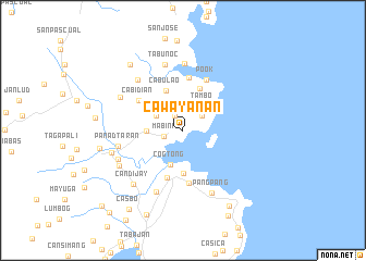 map of Cawayanan