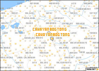 map of Cawayan Bogtong