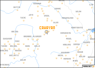 map of Cawayan