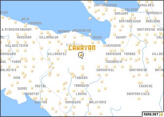 map of Cawayan