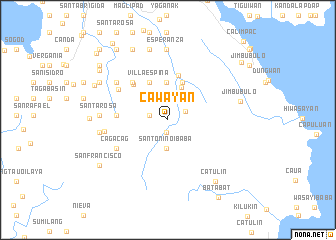 map of Cawayan