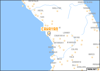 map of Cawayan