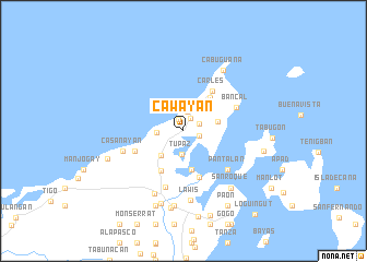 map of Cawayan