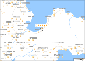 map of Cawayan