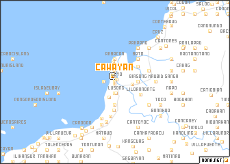 map of Cawayan