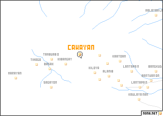 map of Cawayan