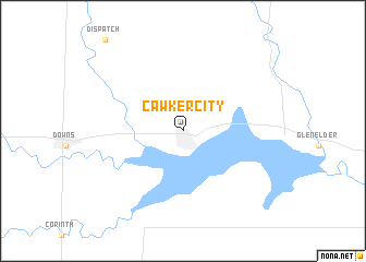 map of Cawker City