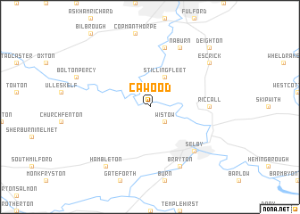 map of Cawood