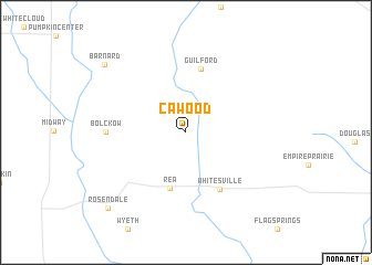 map of Cawood